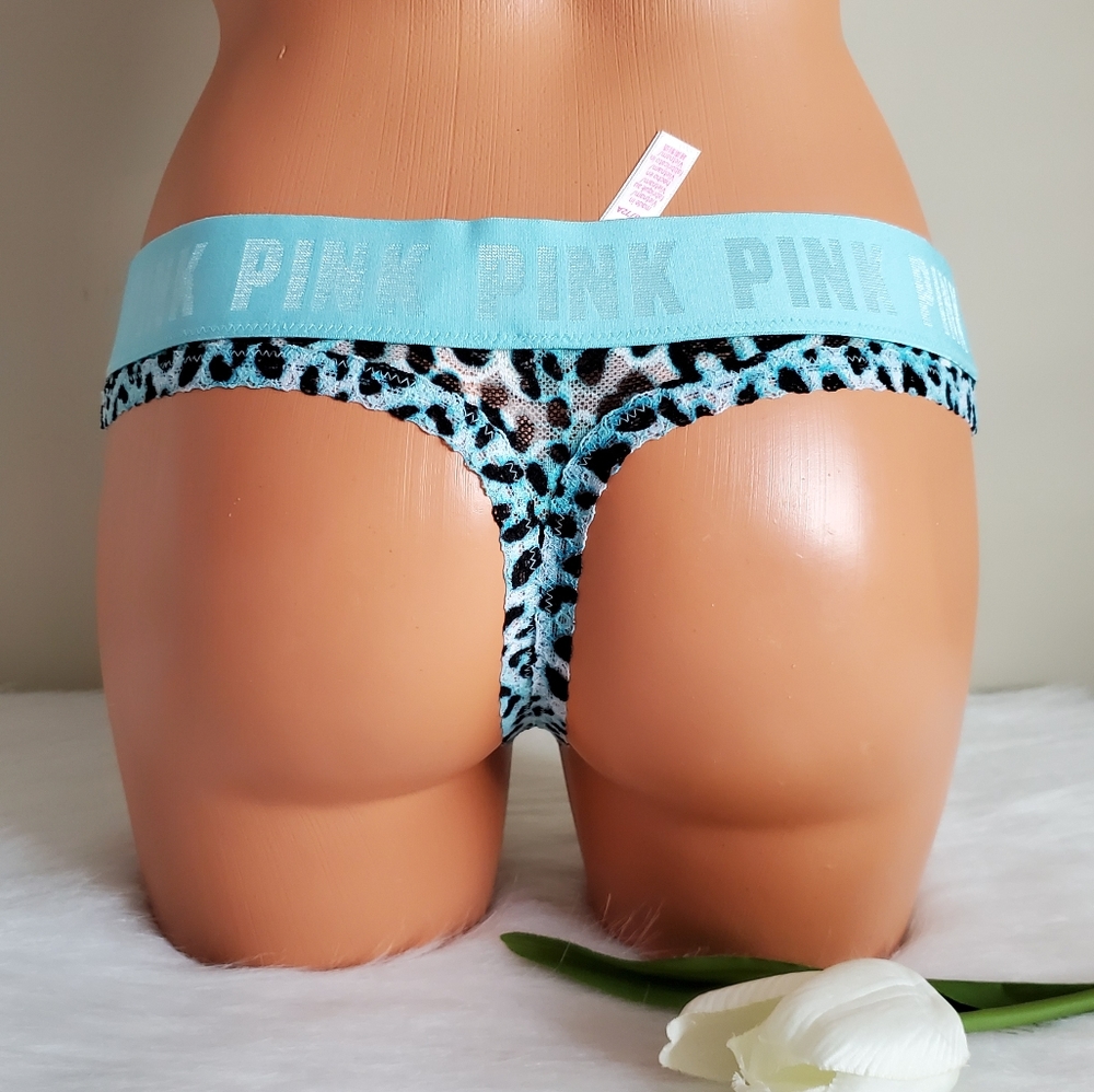 PINK VICTORIA'S SECRET THONG SIZE M - Picture 2 of 3